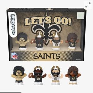 Little people fisher price NFL New Orleans  Saints NIB